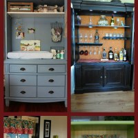 25 Recycled Upcycled Entertainment Centers Furniture Projects
