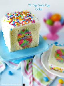 Tie Dye Easter Egg Cake sewlicioushomedecor.com