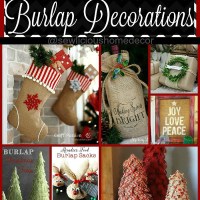 50 Burlap Christmas Decorations