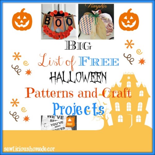 Big list of Halloween Patterns and Craft Projects