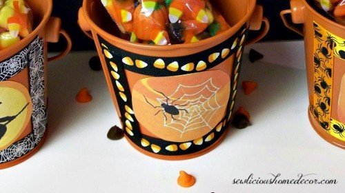 Halloween Gift Buckets spider