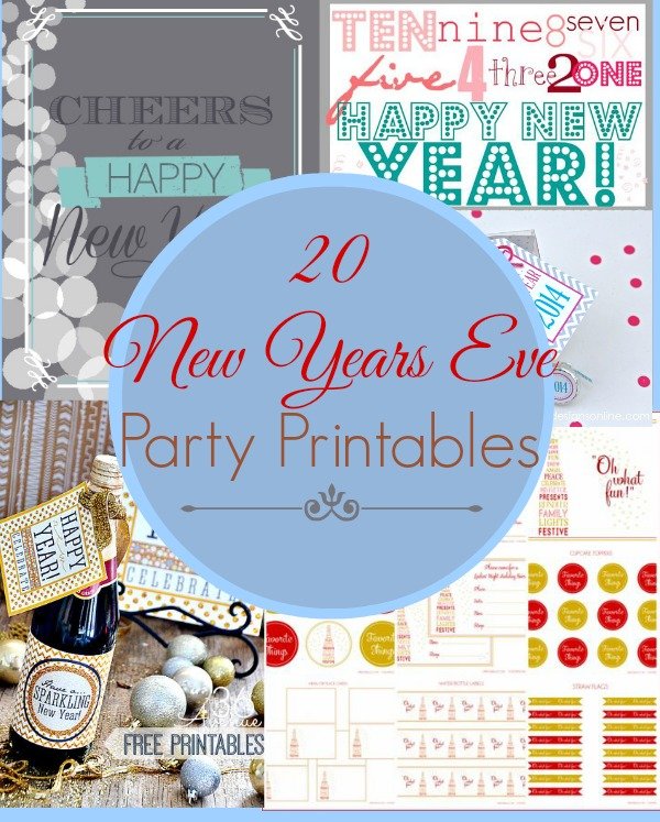 20 New Years Eve Party Printables