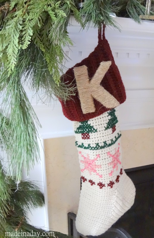 Twine Monogram Stocking Pin