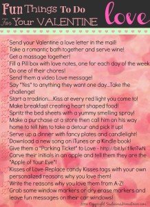 Fun things to do for with Valentine
