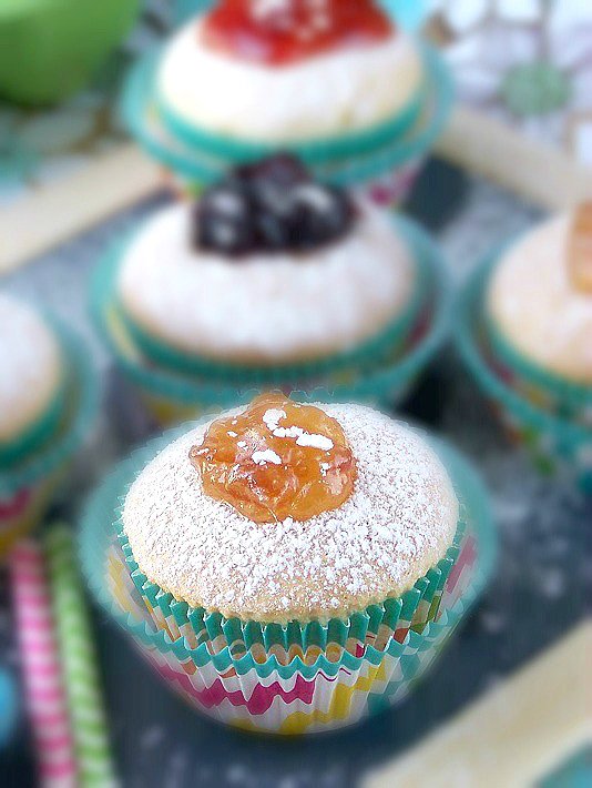 A Jelly Fruit Filled #Donut Cupcakes