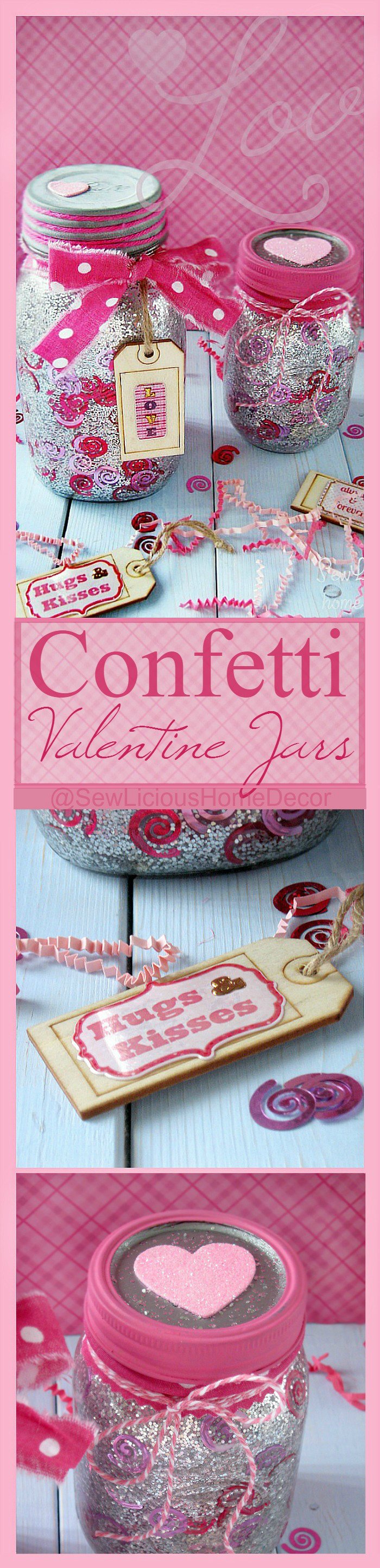 DIY Confetti Valentine Jar Pinterest
