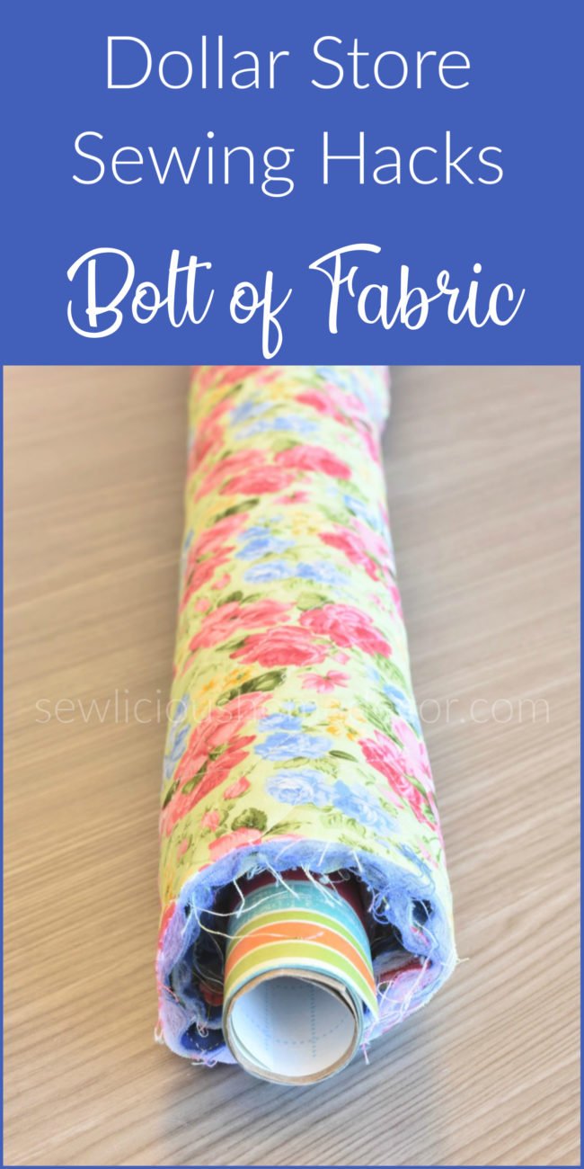 Sewing Hacks Bolt of Fabric Dollar Store SewLicious Home Decor