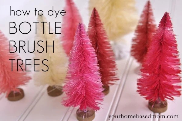how to dye bottle brush trees